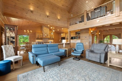 This Luxury Upscale Custom Lakefront Log  Stone Home invites you on Tellico Village -The Links At Kahite Golf Course in Tennessee - for sale on GolfHomes.com, golf home, golf lot