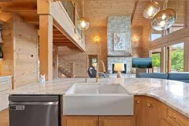 This Luxury Upscale Custom Lakefront Log  Stone Home invites you on Tellico Village -The Links At Kahite Golf Course in Tennessee - for sale on GolfHomes.com, golf home, golf lot