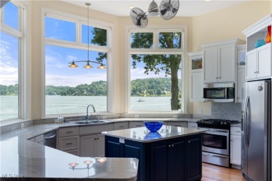 Live the lakefront dream at this exceptional 4-bedroom, 5.5-bath on Lake Mohawk Golf Club in Ohio - for sale on GolfHomes.com, golf home, golf lot