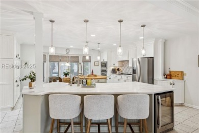 A 2025 chef's kitchen remodel & Calibogue Sound views from the on Harbour Town Golf Links in South Carolina - for sale on GolfHomes.com, golf home, golf lot
