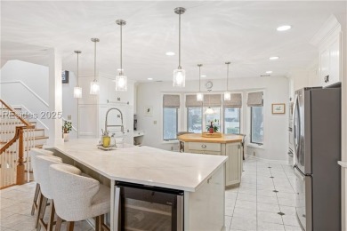 A 2025 chef's kitchen remodel & Calibogue Sound views from the on Harbour Town Golf Links in South Carolina - for sale on GolfHomes.com, golf home, golf lot
