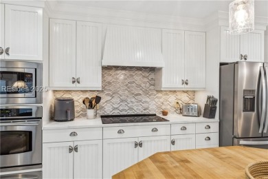 A 2025 chef's kitchen remodel & Calibogue Sound views from the on Harbour Town Golf Links in South Carolina - for sale on GolfHomes.com, golf home, golf lot