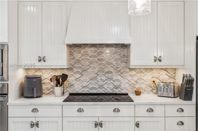 A 2025 chef's kitchen remodel & Calibogue Sound views from the on Harbour Town Golf Links in South Carolina - for sale on GolfHomes.com, golf home, golf lot