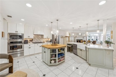 A 2025 chef's kitchen remodel & Calibogue Sound views from the on Harbour Town Golf Links in South Carolina - for sale on GolfHomes.com, golf home, golf lot