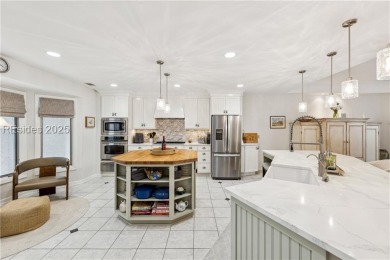 A 2025 chef's kitchen remodel & Calibogue Sound views from the on Harbour Town Golf Links in South Carolina - for sale on GolfHomes.com, golf home, golf lot