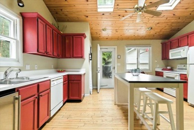 Beach vibes and vintage charm in this historic Grand Beach home on Grand Beach Municipal Golf Course in Michigan - for sale on GolfHomes.com, golf home, golf lot