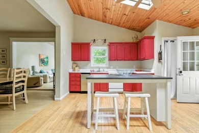 Beach vibes and vintage charm in this historic Grand Beach home on Grand Beach Municipal Golf Course in Michigan - for sale on GolfHomes.com, golf home, golf lot
