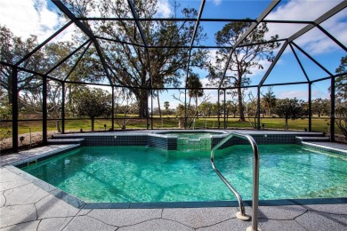 One or more photo(s) has been virtually staged. Fabulous pool on Caloosa Greens Executive Golf Course in Florida - for sale on GolfHomes.com, golf home, golf lot