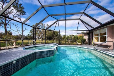 One or more photo(s) has been virtually staged. Fabulous pool on Caloosa Greens Executive Golf Course in Florida - for sale on GolfHomes.com, golf home, golf lot