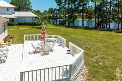 Situated on a spacious 1/2 acre lot boasting 177 ft of lake on Santa Rosa Golf and Beach Club in Florida - for sale on GolfHomes.com, golf home, golf lot