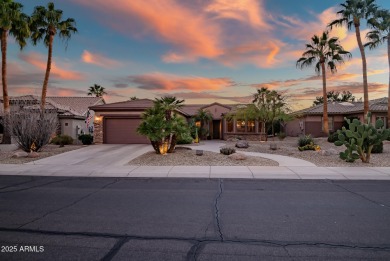 Perfectly situated on the 7th hole of the Granite Falls North on Sun City Grand Golf Couse and Club in Arizona - for sale on GolfHomes.com, golf home, golf lot