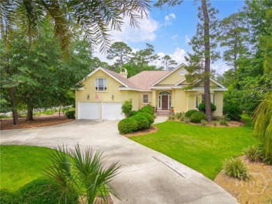 Located only a minute from the Oakridge gate, this custom stucco on The Landings Club - Marshwood in Georgia - for sale on GolfHomes.com, golf home, golf lot