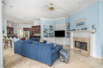 Located only a minute from the Oakridge gate, this custom stucco on The Landings Club - Marshwood in Georgia - for sale on GolfHomes.com, golf home, golf lot