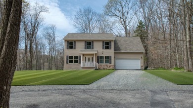 Welcome to this exceptional brand-new colonial-style home on Pocono Farms Country Club in Pennsylvania - for sale on GolfHomes.com, golf home, golf lot