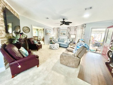 This lovely 3-bedroom, 2-bathroom manufactured home is located on Crane Lakes Golf and Country Club in Florida - for sale on GolfHomes.com, golf home, golf lot