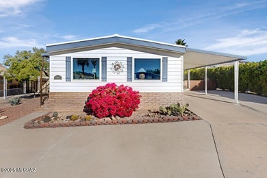 Charming home in great condition with awesome patio and fencing on Tucson Estates Golf Course in Arizona - for sale on GolfHomes.com, golf home, golf lot