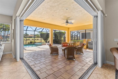 Perfectly positioned along the golf course, this elegant pool on Venetian Golf and River Club in Florida - for sale on GolfHomes.com, golf home, golf lot