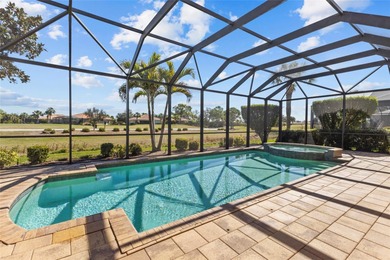 Perfectly positioned along the golf course, this elegant pool on Venetian Golf and River Club in Florida - for sale on GolfHomes.com, golf home, golf lot