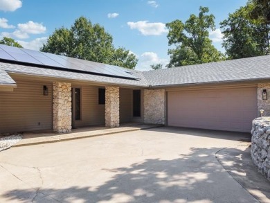 Lovely home with a mountaintop view overlooking Keystone Lake on Keystone Golf Club in Oklahoma - for sale on GolfHomes.com, golf home, golf lot