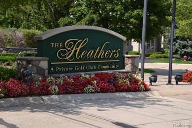 At the end of the private street, with beautiful water, fountain on The Heathers Club in Michigan - for sale on GolfHomes.com, golf home, golf lot