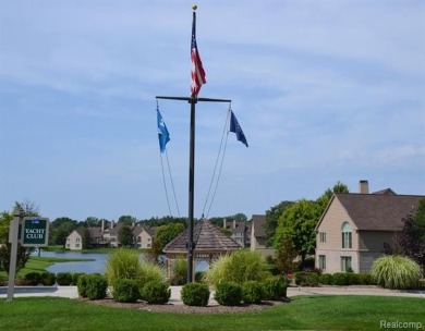At the end of the private street, with beautiful water, fountain on The Heathers Club in Michigan - for sale on GolfHomes.com, golf home, golf lot