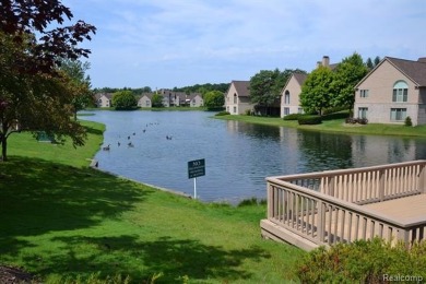 At the end of the private street, with beautiful water, fountain on The Heathers Club in Michigan - for sale on GolfHomes.com, golf home, golf lot