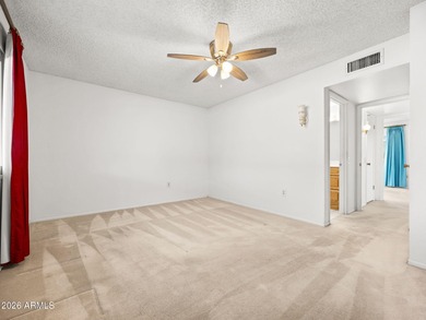 Welcome home to this well-maintained 2 bed, 2 bath Sun City gem on Union Hills Country Club in Arizona - for sale on GolfHomes.com, golf home, golf lot