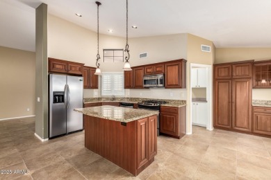 Welcome to this beautiful 2-bedroom, 2-bathroom home with a den on Eagles Nest at Pebble Creek in Arizona - for sale on GolfHomes.com, golf home, golf lot