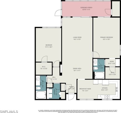 Palmetto Floor Plan in Seven Lakes - End Unit with Golf Course on Seven Lakes Golf and Tennis Community in Florida - for sale on GolfHomes.com, golf home, golf lot
