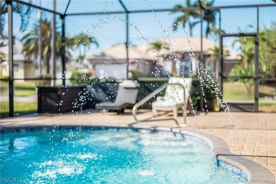 Quiet Coral Oaks Golf Course Home with Screened Pool & Sunset on Burnt Store Golf Club in Florida - for sale on GolfHomes.com, golf home, golf lot