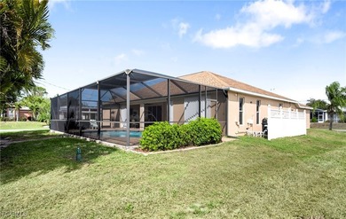 Quiet Coral Oaks Golf Course Home with Screened Pool & Sunset on Burnt Store Golf Club in Florida - for sale on GolfHomes.com, golf home, golf lot