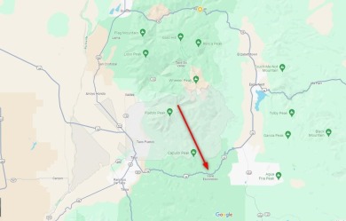 Discover this 2,293 square foot woodland getaway featuring four on El Valle Escondido Golf Course in New Mexico - for sale on GolfHomes.com, golf home, golf lot