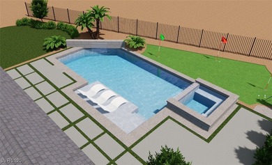 **ESTIMATED COMPLETION 1/15/26* FULL LANDSCAPE AND INGROUND on South Shore At Lake Las Vegas in Nevada - for sale on GolfHomes.com, golf home, golf lot