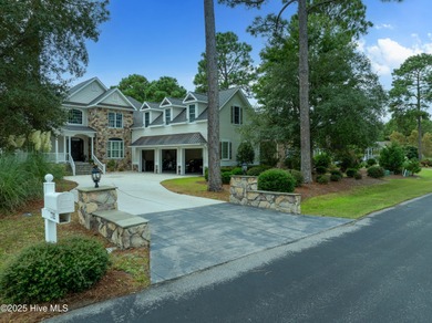 Nestled on a quiet tree-lined street, this custom-built home on Members Club At St. James Plantation in North Carolina - for sale on GolfHomes.com, golf home, golf lot