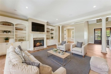 Step into timeless elegance in this beautifully crafted brick on Savannah Quarters Country Club in Georgia - for sale on GolfHomes.com, golf home, golf lot