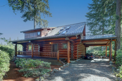 Unique Log Chalet at Alderbrook Golf. Hood Canal & Lakes Nearby. on Alderbrook Golf and Yacht Club in Washington - for sale on GolfHomes.com, golf home, golf lot