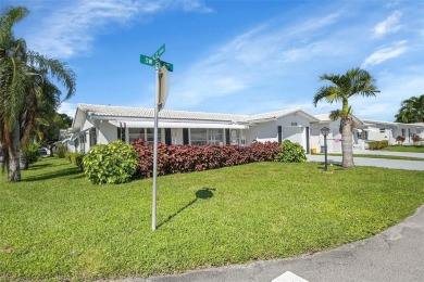 Lovely Corner Leisureville Home (55+) located just east of on Leisureville Community Golf Course in Florida - for sale on GolfHomes.com, golf home, golf lot