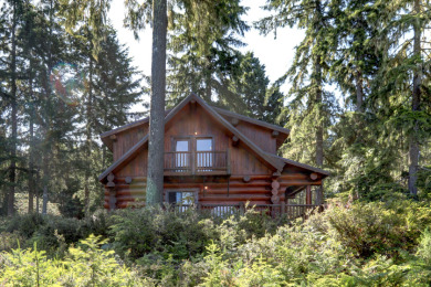 Unique Log Chalet at Alderbrook Golf. Hood Canal & Lakes Nearby. on Alderbrook Golf and Yacht Club in Washington - for sale on GolfHomes.com, golf home, golf lot