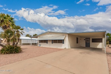 Welcome to this beautifully laid-out 2 bedroom, 2 bathroom home on Sun Lakes Country Club in Arizona - for sale on GolfHomes.com, golf home, golf lot