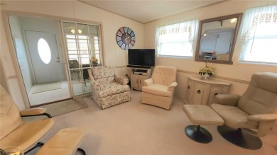 1996 MOBILE HOME IN ACTIVE 55+ COMMUNITY. FURNISHED one bedroom on River Run Golf Links in Florida - for sale on GolfHomes.com, golf home, golf lot