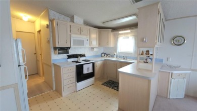 1996 MOBILE HOME IN ACTIVE 55+ COMMUNITY. FURNISHED one bedroom on River Run Golf Links in Florida - for sale on GolfHomes.com, golf home, golf lot