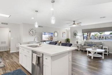 This beautifully remodeled 2-bedroom, 2-bath home in Sun City on Sun City South Golf Course in Arizona - for sale on GolfHomes.com, golf home, golf lot