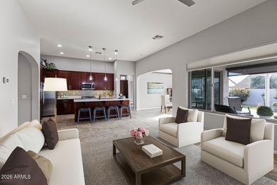 This stunning Vita model delivers high-end finishes beginning on Tuscany Falls At Pebble Creek in Arizona - for sale on GolfHomes.com, golf home, golf lot