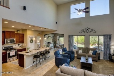This beautiful 2,706-sqft home features an open floor plan with on Poston Butte Golf Club in Arizona - for sale on GolfHomes.com, golf home, golf lot