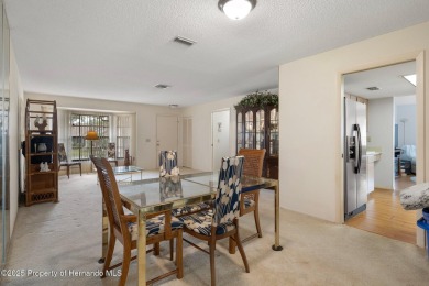 POOL HOME,  Enjoy this pool with spa home with 2021 pool heater on Timber Pines Golf Course in Florida - for sale on GolfHomes.com, golf home, golf lot