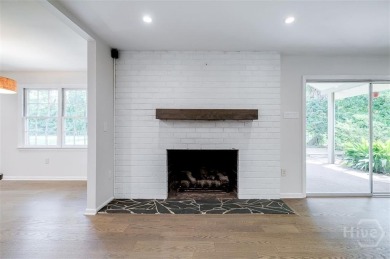 Fully renovated, one-level mid-century brick home overlooking on Wilmington Island Club in Georgia - for sale on GolfHomes.com, golf home, golf lot