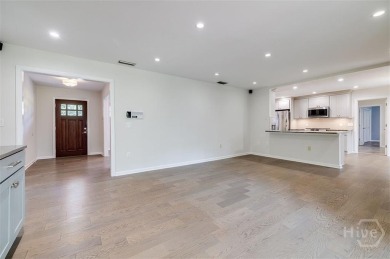 Fully renovated, one-level mid-century brick home overlooking on Wilmington Island Club in Georgia - for sale on GolfHomes.com, golf home, golf lot