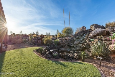 Located on prestigious Chaco Trail, this gorgeous and elegantly on Entrada at Snow Canyon in Utah - for sale on GolfHomes.com, golf home, golf lot