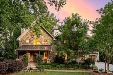 Just steps from Chastain Park, this exceptional five-bedroom on North Fulton Golf Course in Georgia - for sale on GolfHomes.com, golf home, golf lot