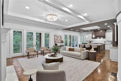 Just steps from Chastain Park, this exceptional five-bedroom on North Fulton Golf Course in Georgia - for sale on GolfHomes.com, golf home, golf lot